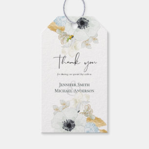 Hochzeit von weißer Goldblume Geschenkanhänger