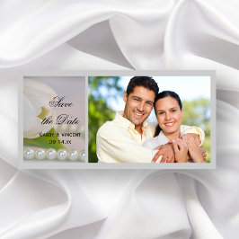 Hochzeit von White Tulip und Pearl Spring Save the Save The Date