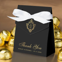 Hochzeit Wappen Black Elegante Imitate Gold Vielen