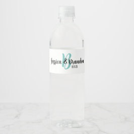 Hochzeit Wasserflasche Aufkleber WW-006v1