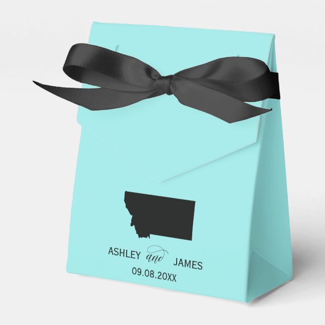 Hochzeit Willkommen bei Montana Gefallen Box Staat Geschenkschachtel (Vorderseite)