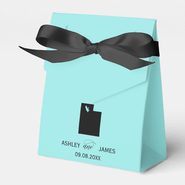 Hochzeit Willkommen in Utah Gefallen Box, Karte Geschenkschachtel (Vorderseite)