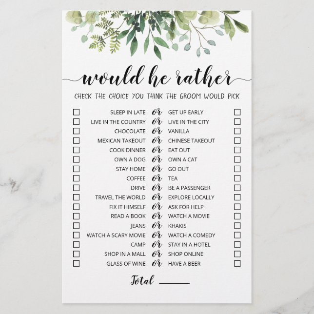 Hochzeit würde er eher bearbeitbares Spiel (Vorderseite)