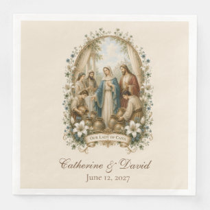 Hochzeit zu Kana Feier Traditionell Katholisch Serviette