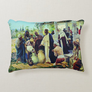 Hochzeit zu Kana, religiöse Malerei, Dekokissen