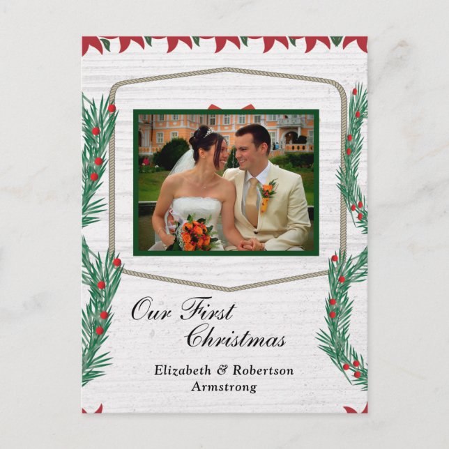 Hochzeit zum ersten Mal Weihnachten Unser Foto (Vorderseite)