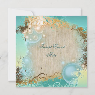 Hochzeit zum Thema Strand - elegantes Party Einladung