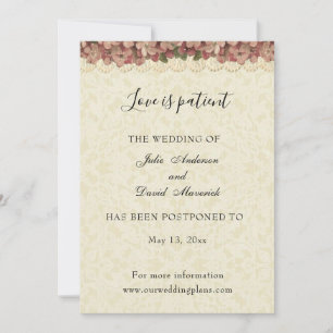 Hochzeitaufschub Neudatum Religiöse Vintag Karte