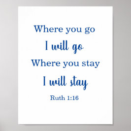 Hochzeitbibel Ruth Poster