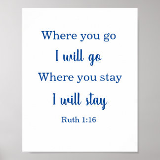 Hochzeitbibel Ruth Poster