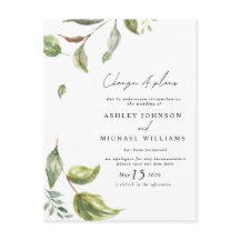 Hochzeitdatum Änderung von Plänen Wasserfarbskript