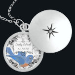 Hochzeitdatum Lucky Bluebird Jubiläumsnecklace Sterling Silberkette<br><div class="desc">Keepake Necklaces wählen Sie entweder Silber Platin oder Sterling Silver</div>