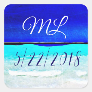 Hochzeitdatum und Aufkleber