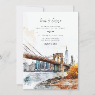 Hochzeitdestination New York City Einladung