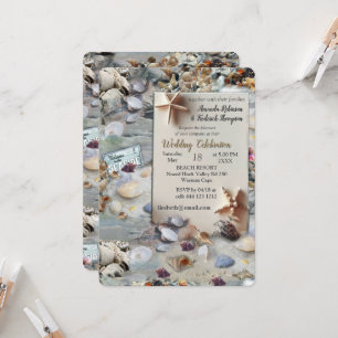 Hochzeiten am Meer am Strand Einladung