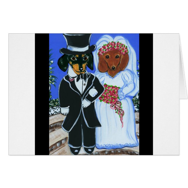 Hochzeiten-Dackeln (Vorderseite (Horizontal))