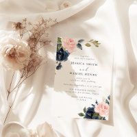 Hochzeiten der modernen Blush und der Marine Flora