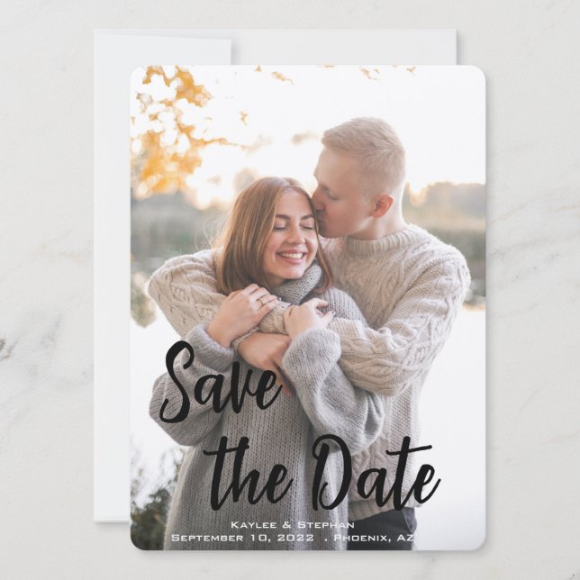 Hochzeiten, Geburtstage | Personalisiert machen Save The Date (Vorderseite)