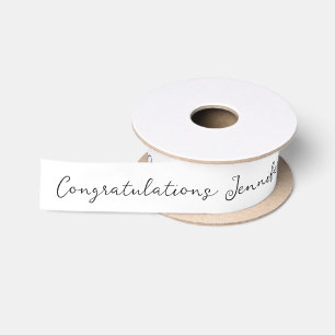 Hochzeiten Glückwunsch Script Personalisierter Nam Satinband