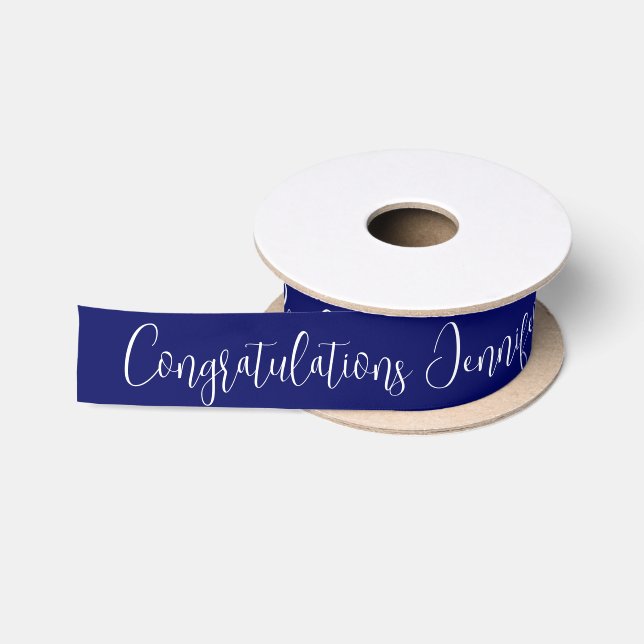 Hochzeiten Glückwunsch Script Personalisierter Nam Satinband (Spule)