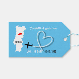 Hochzeiten im Ausland Save the Date Portugal Geschenkanhänger
