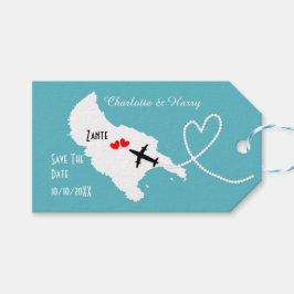 Hochzeiten im Ausland Zante Save the Date Geschenkanhänger