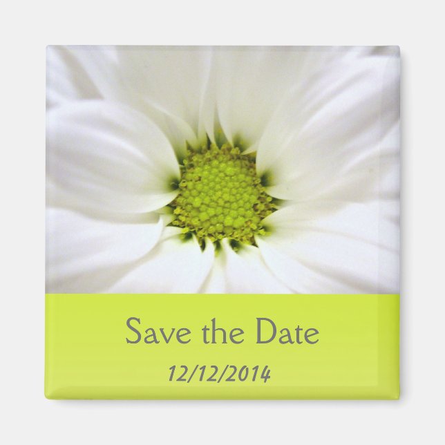 Hochzeiten in weißer Blume Magnet (Vorne)
