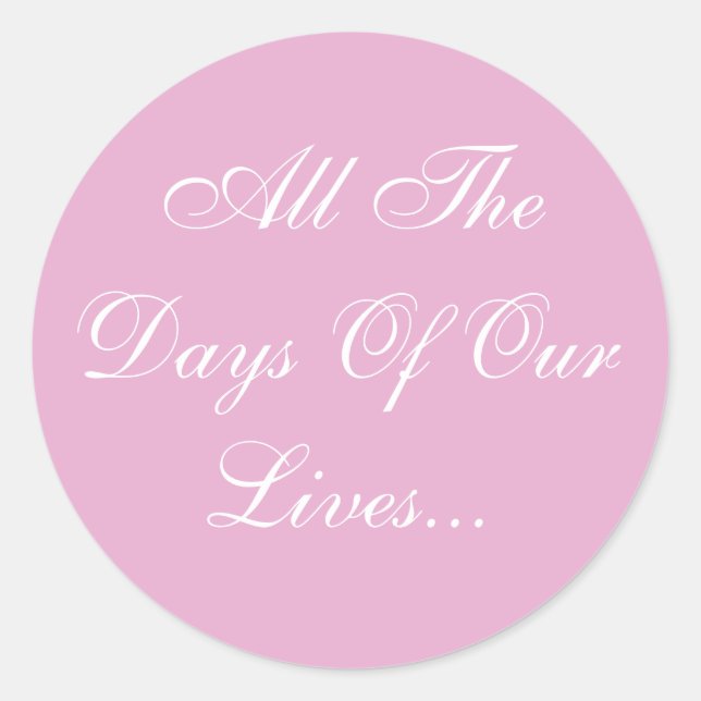 Hochzeiten laden Pink Pearl ein Runder Aufkleber (Vorderseite)