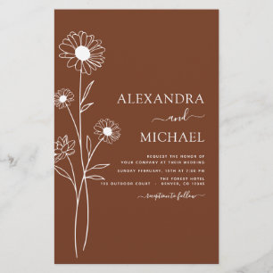 Hochzeiten Minimalistische botanische Blumenstrauß