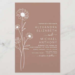 Hochzeiten Minimalistische botanische Blumenstrauß