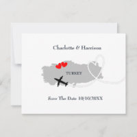 Hochzeiten Save the Date im Ausland