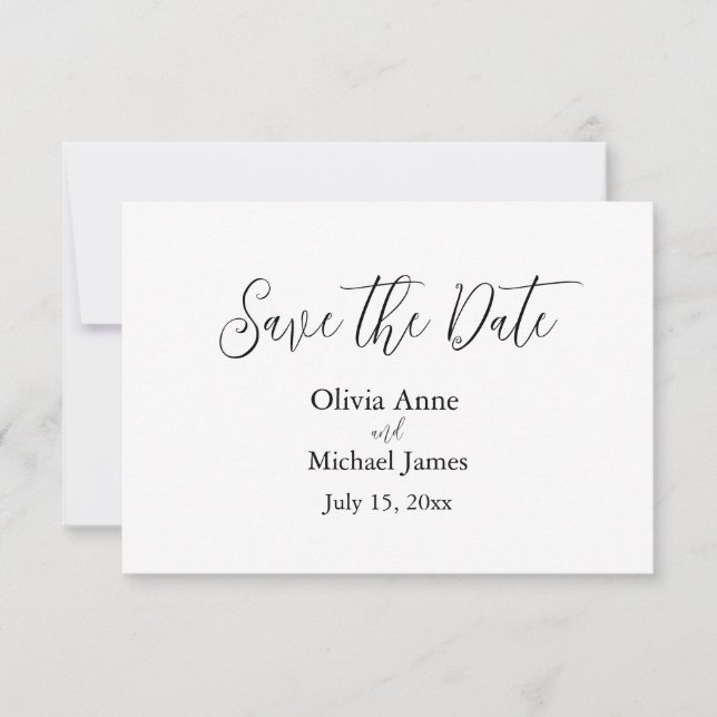 Hochzeiten Save the Date Vorlagen (Vorderseite)