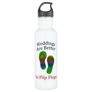 Hochzeiten sind bei Flip Flops Beach Hochzeiten be Edelstahlflasche