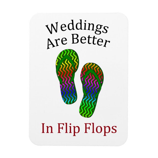 Hochzeiten sind bei Flip Flops Beach Hochzeiten be Magnet (Vertikal)