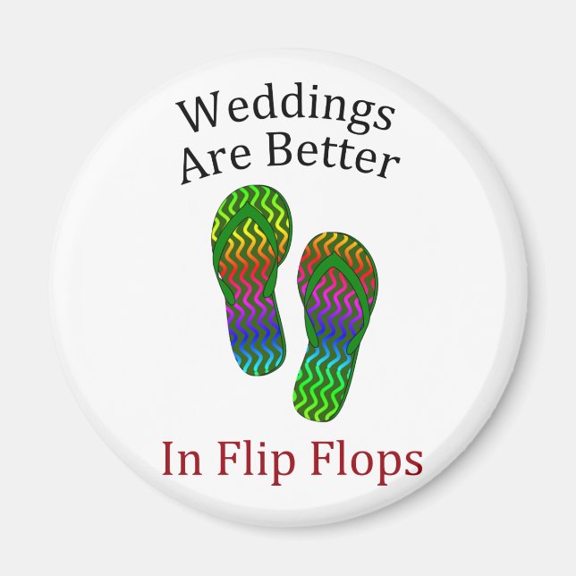 Hochzeiten sind bei Flip Flops Beach Hochzeiten be Magnet (Vorne)