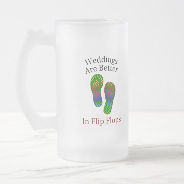 Hochzeiten sind bei Flip Flops Beach Hochzeiten be Mattglas Bierglas (Links)
