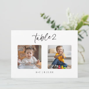 Hochzeiten Tischnummern Fotos nach Alter Moderner 