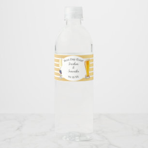 Hochzeiten von Blume Wasserflaschenetikett