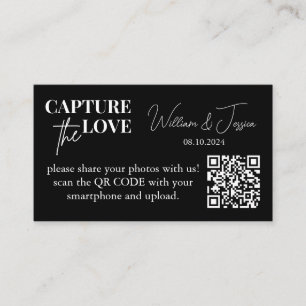 Hochzeiten von Foto-Sharing erfassen die Liebe QR  Begleitkarte