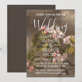 Hochzeiten von Hummeln und Apfelblüten Einladung