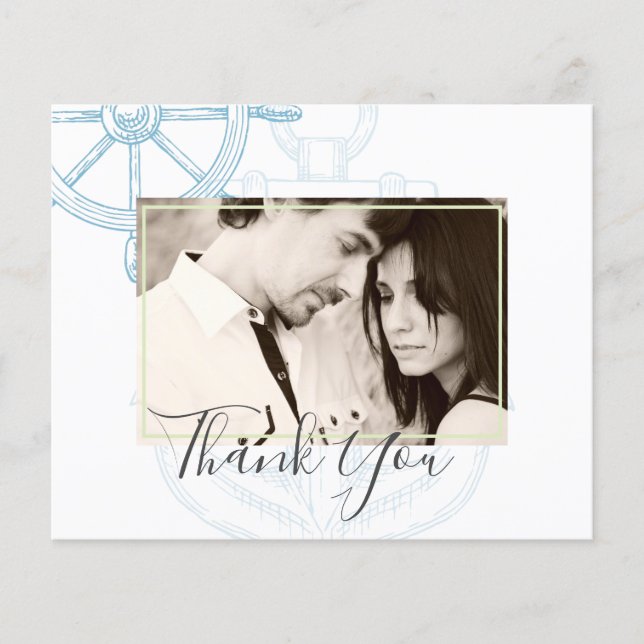 Hochzeiten von Nautical Ships Wheding Flyer (Vorne)