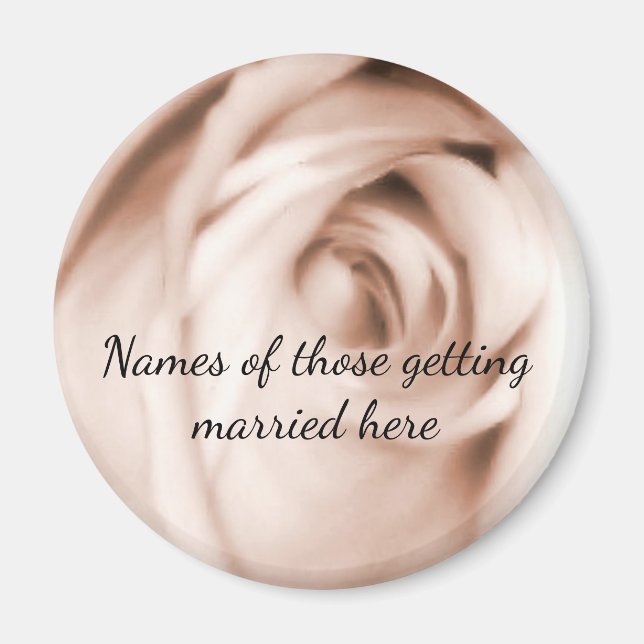 Hochzeiten von rote Rosen Magnet (Vorne)