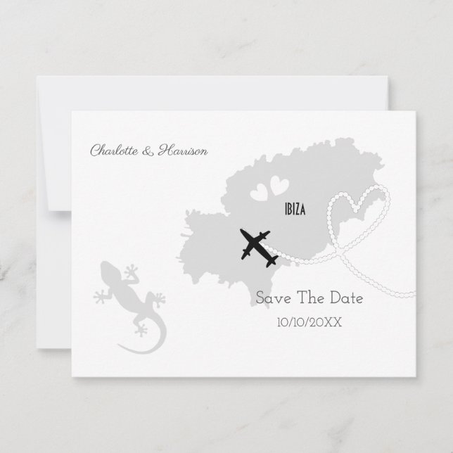 Hochzeiten Zielort Ibiza Save the Date (Vorderseite)