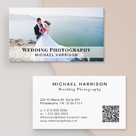 Hochzeitfotograf QR Code Foto Beruflich Visitenkarte