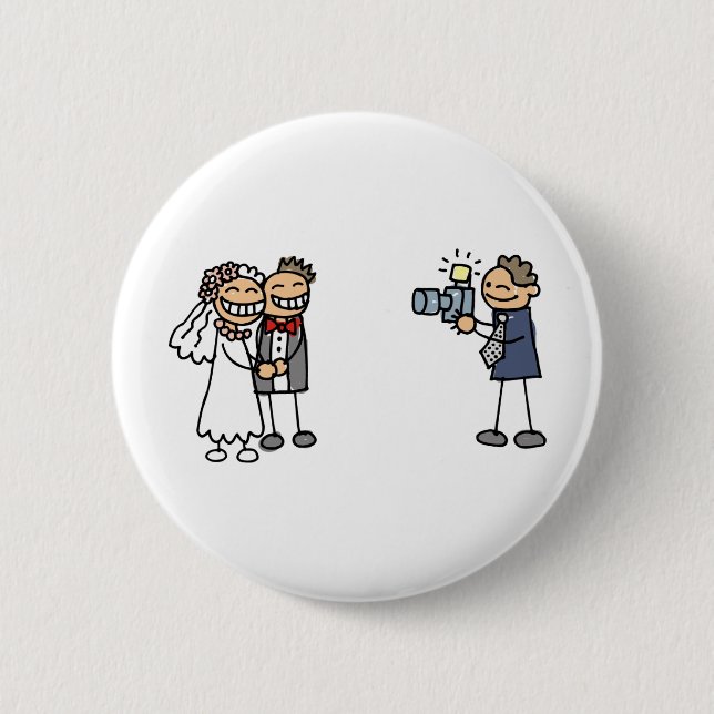 Hochzeitfotografie Button (Vorderseite)