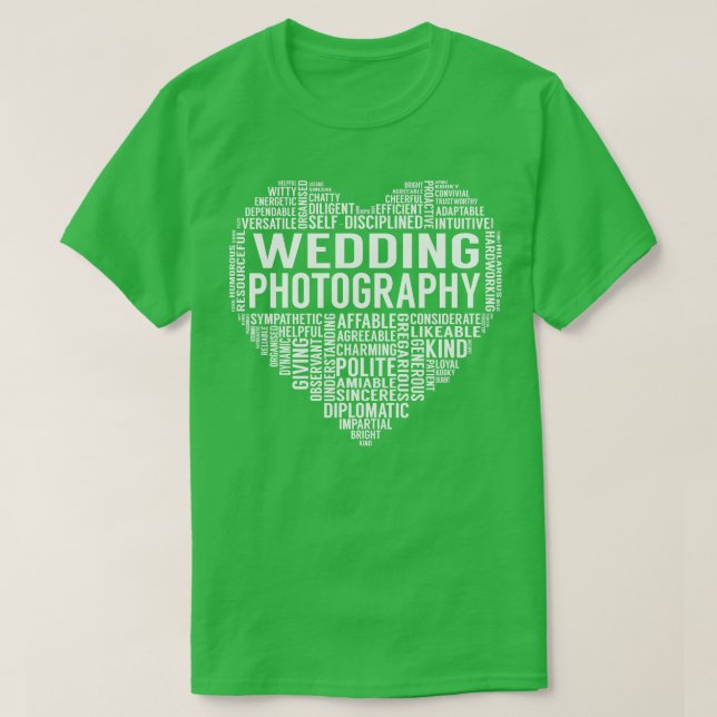 Hochzeitfotografie T-Shirt (Design vorne)