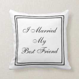 HochzeitI Verheiratet mein bester Freund Personali Kissen