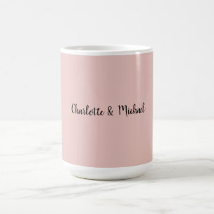 Hochzeitkalligraphie Elegante Rose Gold Schlichter Kaffeetasse