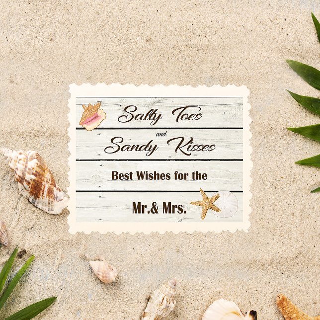 Hochzeitkarte für Strand Karte (Beach Wedding Card)