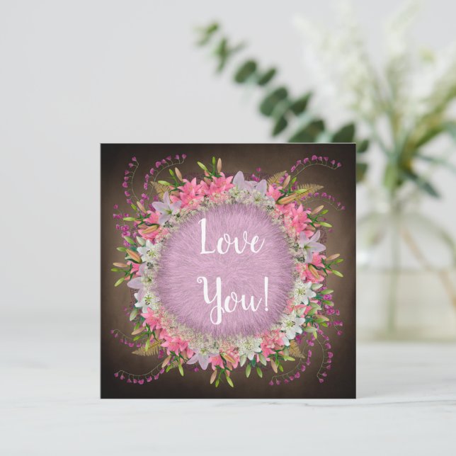 Hochzeitkarte Karte (Stehend Vorderseite)